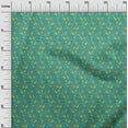 thumbnail image 2 of oneOone Silk Tabby Turquoise Green Fabric Leaves & Flower Floral Sewing Fabric By The Yard Printed Diy Clothing Sewing Supplies 42 Inch Wide, 2 of 4