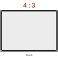 thumbnail image 4 of Richer-R Projector Screen, Rear Projection Screen 60-100 inch Portable Foldable Non-Crease White Projector Curtain, 4 of 5
