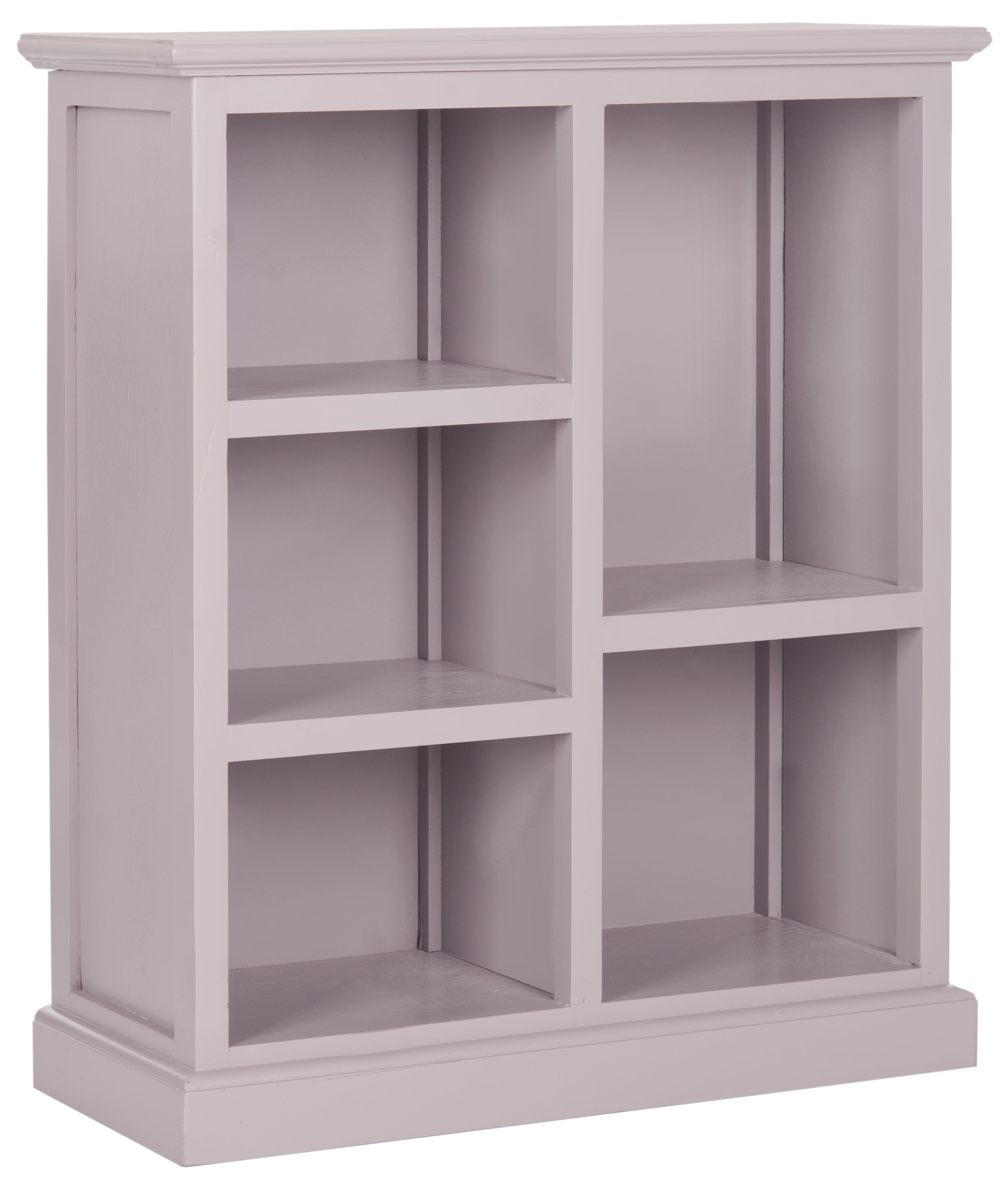 SAFAVIEH Maralah Country Transitional Bookcase with 5 Shelves, Quartz Grey