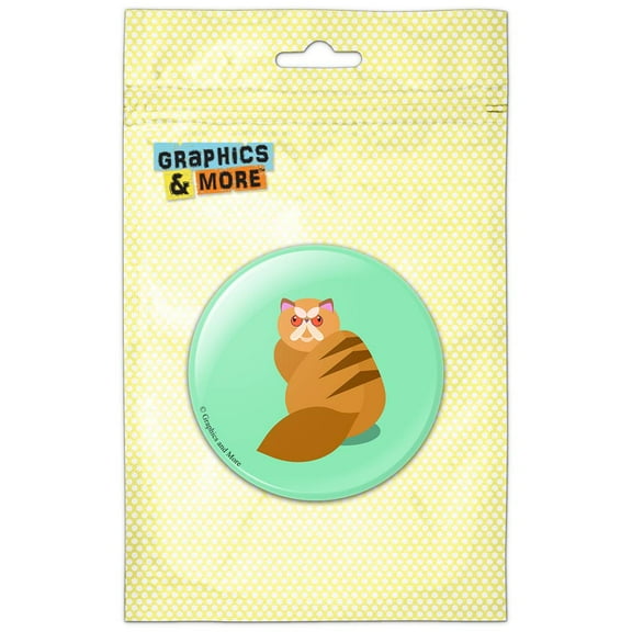 Geometric Persian Orange Refrigerator Button Magnet