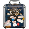 thumbnail image 1 of Jeu de dominos Cardinal Mexican Train dans une mallette en aluminium, 1 of 8