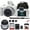 White, variant on Canon EOS R50 Mirrorless Camera with 18-45mm Lens (White) (5812C012) + 64GB Memory Card + Bag +  Card Reader + Memory  Wallet + Cleaning Kit