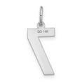 thumbnail image 3 of Finest Gold 14K White Gold Medium Satin Number 7 Charm, 3 of 3