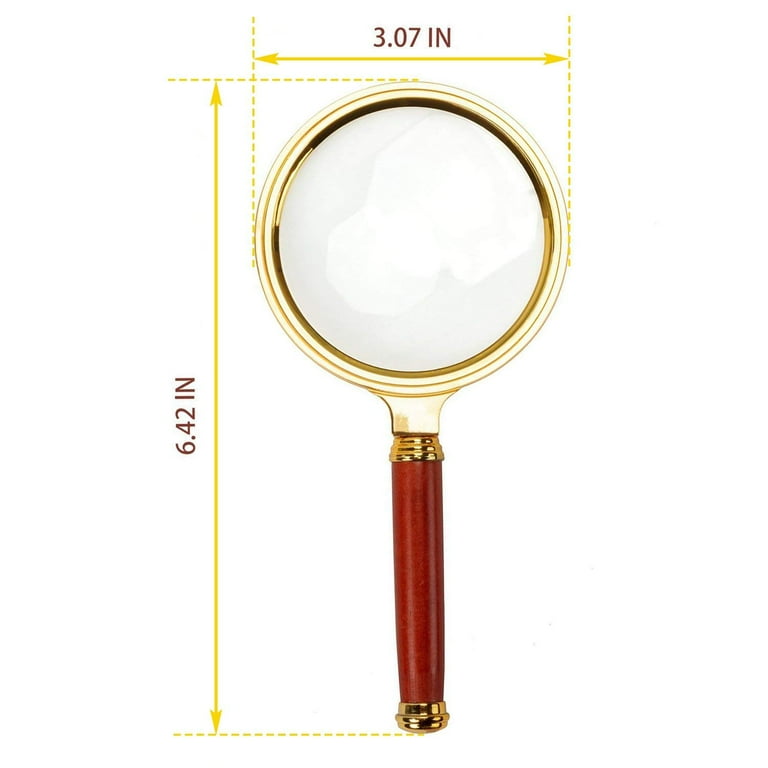 10X Magnification Handheld Magnifier - Magnifying Glass for