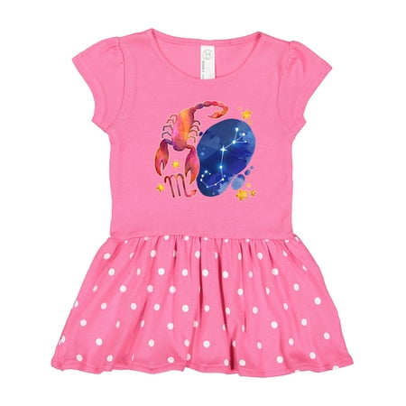 

Inktastic Scorpio Constellation Zodiac Sign Illustration Gift Toddler Girl Dress