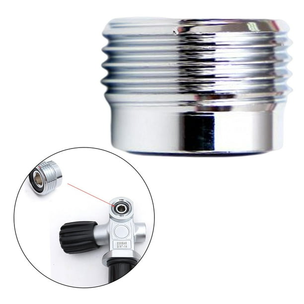Copper Din to Yoke Insert Tank Adaptor Convertor Tank Equipments Dive