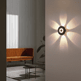 thumbnail image 3 of Apliques de pared LED de 8 W, modernos apliques de pared LED para interiores y exteriores, resistentes al agua IP65, con iluminación vertical y horizontal, luz blanca cálida de 3000 K, aplique de pare, 3 of 4