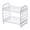 White, variant on for Creative 2 Hollow Out Foldable Shelf Countertop Cosmetic Storage Rack Vanity Tray Bathroom Kitchen Tabletop