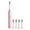 Pink, variant on Toothbrush- Toothbrush With 5 Brush Heads- 5 Cleaning Modes- IPX7 Water Proofing-Newly Upgraded Toothbrush- Longer Life- Faster Char