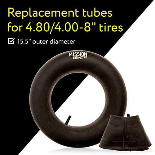 SLT 4.00-8 Premium Replacement Inner Tubes for Mowers Carts and All Purpose Utility Tire Hand Trucks Wheelbarrows 