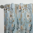 thumbnail image 3 of Designart "Azure Dreamcatcher" Floral Room Darkening Curtain Panel, 3 of 6