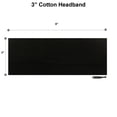 thumbnail image 5 of Kenz Laurenz Wide Cotton Headbands 12 Soft Stretch Headband Sweat Absorbent Elastic Head Bands Black, 5 of 6