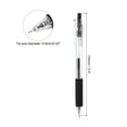 thumbnail image 2 of Uxcell Black Gel Pen,18Pcs Fine Point Clear With Black Soft Grip,0.5mm Roller Ball 140mm, 2 of 7