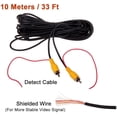 thumbnail image 5 of Cable de extensión de vídeo de 6M y 20 pies, conector RCA, conector hembra Phono para cable de detección de coche de marcha atrás, rojo, 5 of 5