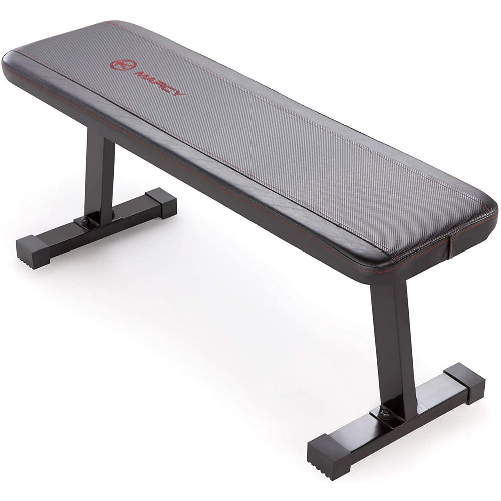 Marcy Flat Utility 600 lbs Capacity Weight Bench for Weight Training and Ab Exercises SB315