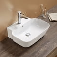 thumbnail image 3 of American Imaginations AI-27970 20 in. Rectangle Above Counter White Vessel for 1 Hole Center Drilling, 3 of 3