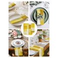 thumbnail image 3 of Yellow Geometric Cloth Napkins Set of 8 Reusable Dinner Napkins, Watercolor Ombre Modern Abstract Art Cocktail Napkin Washable Table Napkins for Wedding/Holiday Party/Baby Shower 20"x20", 3 of 7