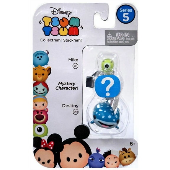 Disney Tsum Tsum Series 5 Mike & Destiny Mini Figures, 3 Pack