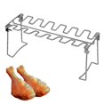 thumbnail image 4 of Stainless Steel Non-stick Chicken Wing Leg Rack Barbecue Rib Grilling Bbq Roast Rack Folded Roast Chicken Leg Rack, 4 of 4