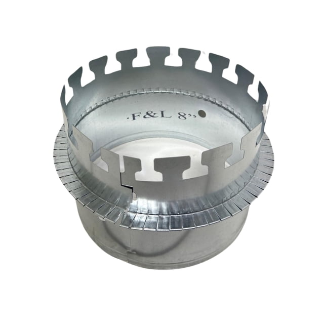 Collier de Démarrage pour Panneau de Conduit de Tôle 8 Pouces pour Travaux de Conduit de CVC