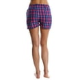 thumbnail image 3 of Blis Women's Cotton Flannel Pajama Shorts - Ladies Lounge & Sleepwear PJ Bottoms - Purple Pop, Medium, 3 of 3