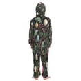 thumbnail image 3 of Soft Big Kids Onesie Pajamas Cozy Loose-Fit Jumpsuits for kids with Pockets for Christmas Lounge & Play Vintage Christmas Decorations Pattern, 3 of 8