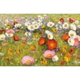thumbnail image 2 of Novak, Shirley 24x17 Gold Ornate Wood Framed with Double Matting Museum Art Print Titled - Champ de Fleur III, 2 of 4