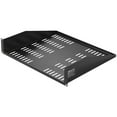 thumbnail image 1 of VEVOR 2U Server Rack Shelf 16"/406 mm Depth Vented Rack Mount Shelf with Tray, 1 of 12