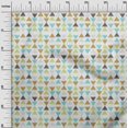 thumbnail image 2 of oneOone Viscose Jersey Fabric Triangle Ikat Decor Fabric Printed BTY 60 Inch Wide, 2 of 5