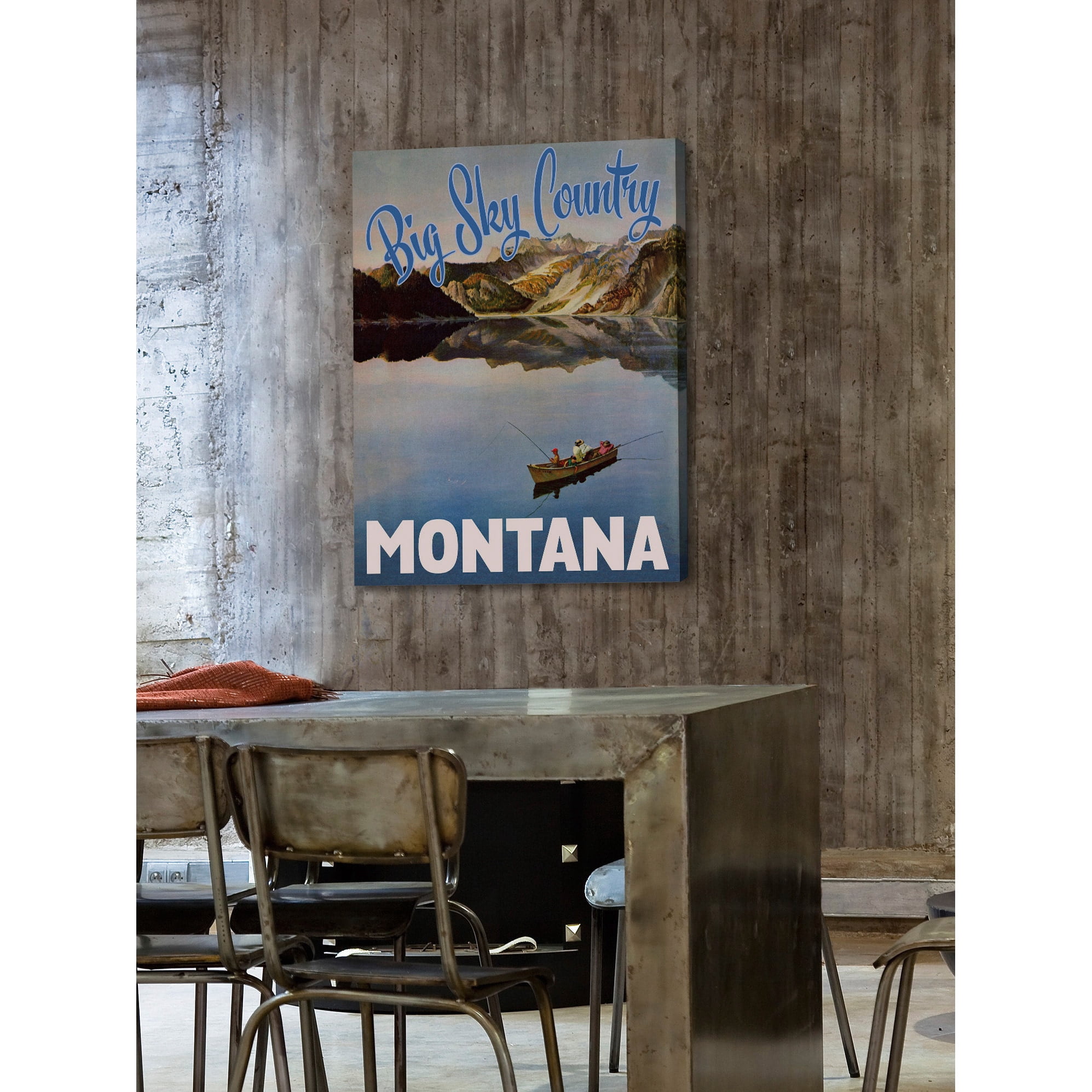 Marmont Hill - "Travel Montana" Painting Print on Wrapped Canvas