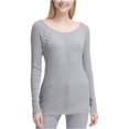 thumbnail image 2 of Suéter Calvin Klein con Detalle de Hardware para Mujer Gris Mediano, 2 of 2