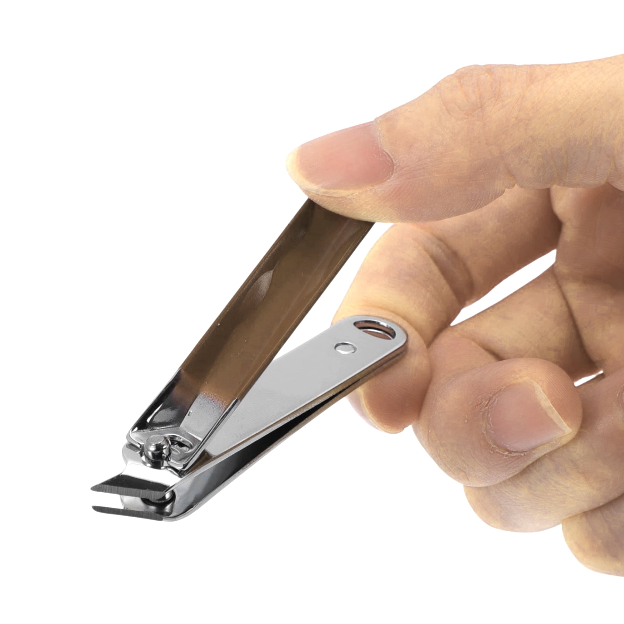 Unique Bargains Fashion Nail Clippers Set 5-piece Set Brown