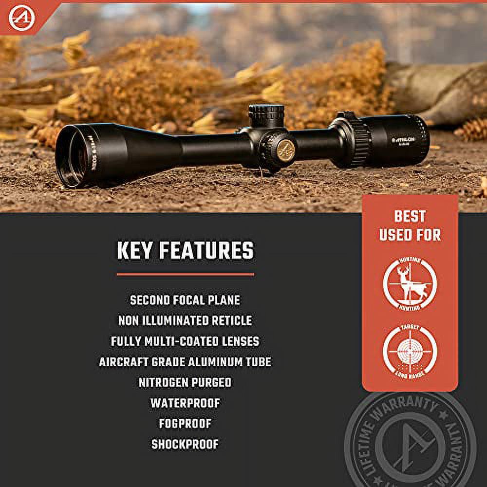 Athlon NEOS 6-18x44mm SFP Riflescope w/ Center-X MOA Reticle, Black - 216012