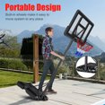 thumbnail image 7 of Portable Basketball Hoop Outdoor, 4.25FT-10FT Height Adjustable Basketball Goal, Shatterproof Backboard, Built-in Wheels, Basketball Stand, 7 of 7