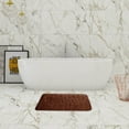 thumbnail image 4 of AuroraX Coffee Bath Rug Mat Set Of 4 Memory Absorbent Non-Slip Backing Quick Dry 2 Pack Bathroom and Toilet Rug with Seat Cushion 19x31 Inch Machine Washable Soft Bohemian Embossed, 4 of 7
