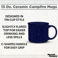 thumbnail image 3 of Ceramic Campfire Mug 13 oz. Set of 10, Bulk Pack - Speckled Camping Tea Cups - Blue, 3 of 5