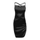 thumbnail image 5 of Vestido sexy con tirantes para mujer: tirantes de color liso, tirantes finos, cintura alta, corte ajustado, informal/para el día a día., 5 of 5