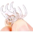 thumbnail image 3 of Pinzas para el pelo en miniatura, paquete de 24 pinzas de plástico para el pelo con forma de pulpo pequeñas para niñas, mujeres y niños pequeños, transparentes, 3 of 3