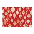 thumbnail image 7 of Yayeee Bath Rug for Bathroom Floor Non Slip Rectangle Fluffy Soft Absorbent Mat, 16"x24", Orange Christmas Ornaments Pattern, 7 of 7