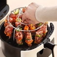 thumbnail image 4 of HLONK 48-Barbecue Rack for Air Fryer  24-Bar Stainless Steel Vertical Skewer Grill  Kitchen and Home Oven Meat Roasting Rack, 4 of 7