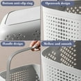 thumbnail image 6 of KMMYS Portable Bathroom Storage Basket with Drainage Holes, Thick Plastic Material, Multifunctional, with Handles for Easy Carrying, Ideal for Shower Products, Towels, and Miscellaneous Storage, 6 of 6
