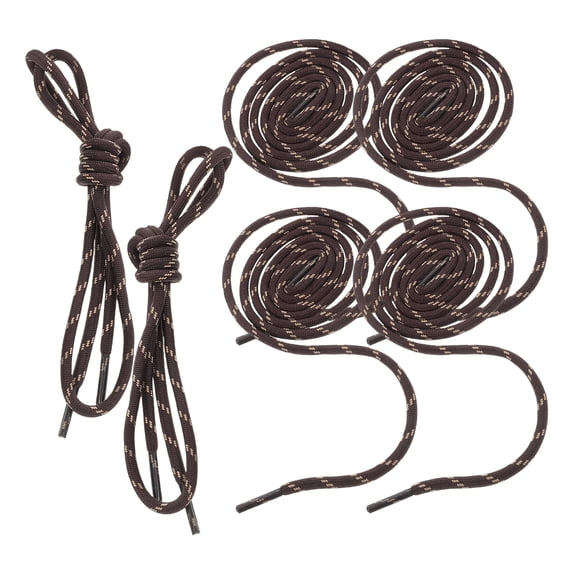 OUNONA 3 Pairs Round Boot Laces, Hat Chains, Strap Pants Cord, Waist Cord, and Hat String Lace for Hiking & Work Boots
