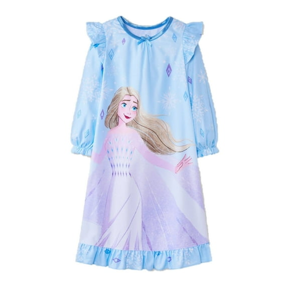 Disney Frozen Granny Flannel Night Gown - Elsa & Anna, Sisters, 2T