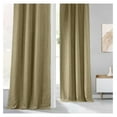 thumbnail image 4 of TiaGOC Faux Linen Room Darkening Curtains - 120 Inches Long Luxury Linen Curtains for Bedroom & Living Room (1 Panel), 50W X 120L, Nomad Tan, 4 of 9