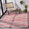 thumbnail image 3 of SAFAVIEH Montage Doretta Geometric Indoor/Outdoor Area Rug, Red/Ivory, 8' x 10', 3 of 9