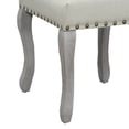 thumbnail image 7 of Nancy Victorian Nail Head Accented Light Beige Fabric Accent Dining Chair, Set of 2, 7 of 7