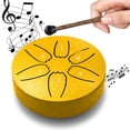 thumbnail image 4 of Melody-Rich Waterproof 6-Note Steel Tongue Rain Drum - Outdoor Garden Chime Aesthetic Instrument for Family Friends & Yard Decor, Perfect Year of the Horse & Garden Necessity, Gold, 4 of 7