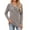 Gray Brown, variant on V Neck Blouses for Women Button Long Sleeve Tunic Dressy Casual Work Shirts Trendy Fall Winter Tops