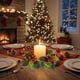thumbnail image 1 of Candle Aromatherapy Holders Red Fruit Wreath Christmas Desk Arrangement, Red Fruit Wreath Candle Holders, Aromatherapy Candle Holders, Festive Desktop Decor, Home Aromatherapy Supplies, Unique Gift, 1 of 9