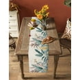 thumbnail image 5 of Sage Green Tropical Leaves Table Runner 90 Inches, Watercolor Botanical Bed Runner Dresser Scarves Tabletop for Indoor Outdoor Parties/Ceremony/Banquet, 13" x 90", 5 of 8